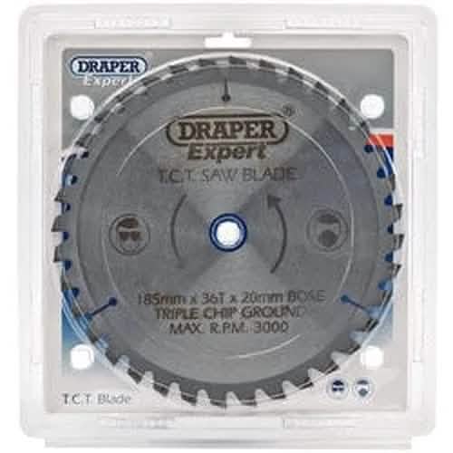 Draper Draper Expert Tct Saw Blade, 185 X 20Mm, 36T Dr-03637