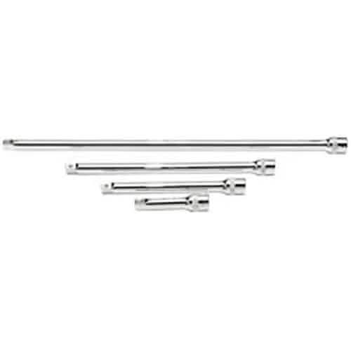 Draper Draper Extension Bar Set, 1/4" Sq. Dr., Polished Chrome (4 Piece) Dr-16765