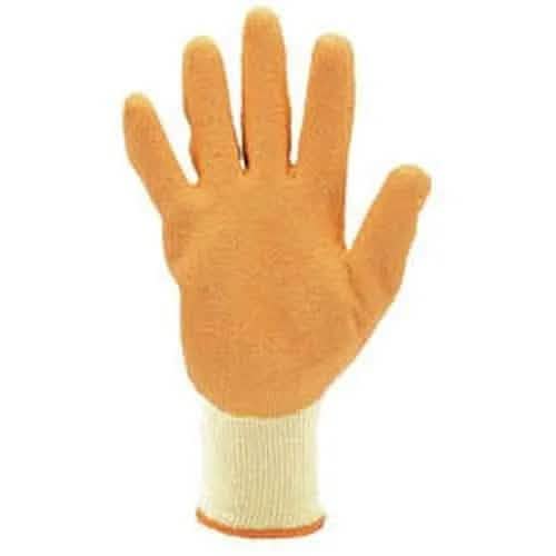 Draper Draper Heavy Duty Latex Coated Work Gloves, Extra Large, Orange (Pack Of 10) Dr-82751