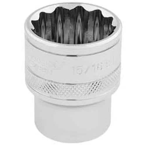 Draper Draper Hi-Torq 12 Point Socket, 1/2" Sq. Dr., 15/16" Dr-33724