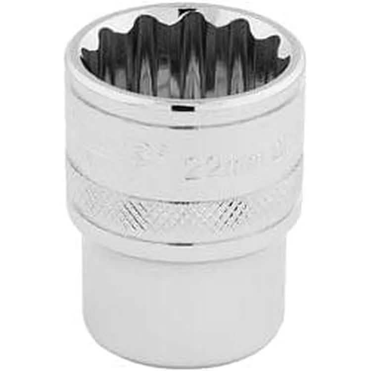 Draper Draper Hi-Torq 12 Point Socket, 1/2" Sq. Dr., 22Mm Dr-33368