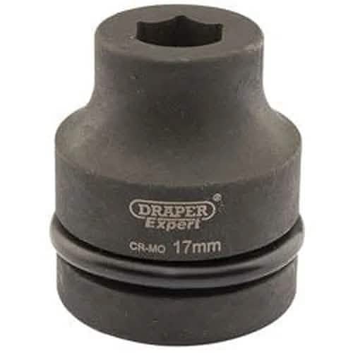 Draper Draper Hi-Torq Expert 6 Point Impact Socket, 1" Sq. Dr., 17Mm Dr-05098