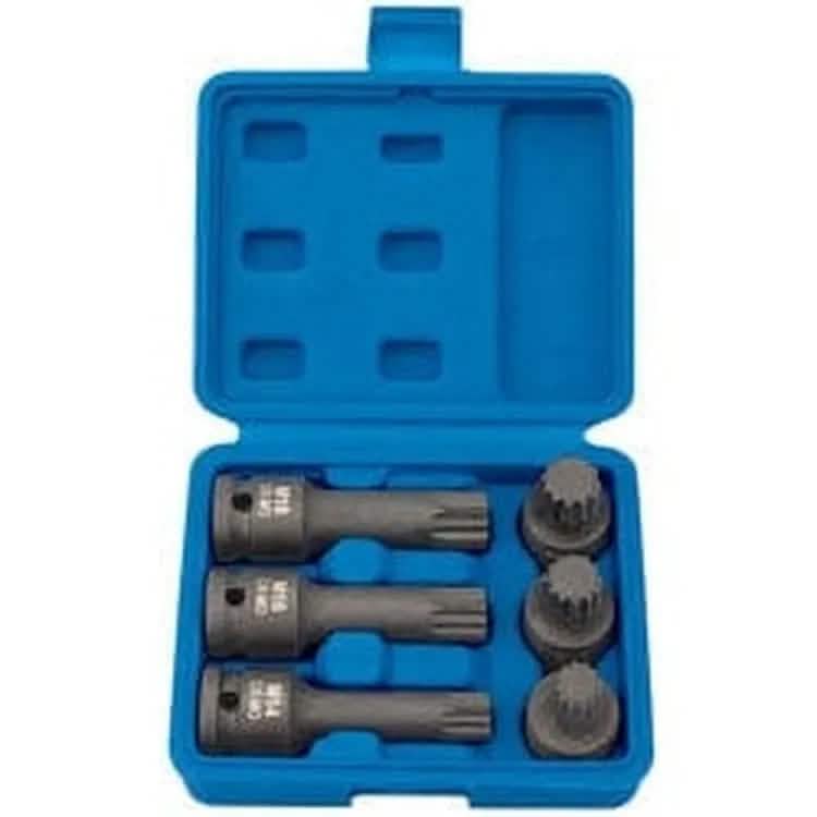 Draper Draper Impact Spline Bit Set, 1/2" Sq. Dr. (6 Piece) Dr-28881