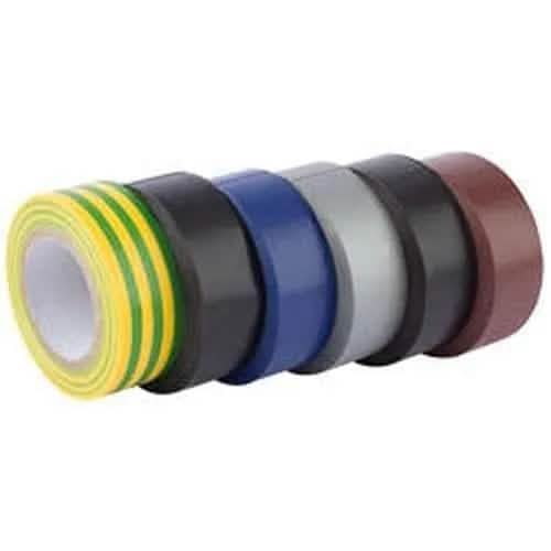 Draper Draper Insulation Tape, 10M X 19Mm, Mixed Colours (Pack Of 6) Dr-90086