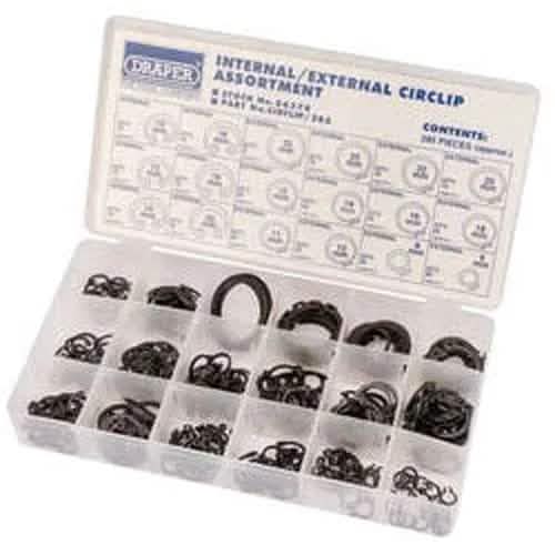 Draper Draper Internal And External Circlip Assortment (285 Piece) Dr-56379
