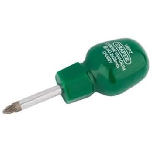 Draper Draper Pz Type Cabinet Pattern Chubby Screwdriver, No.2 X 38Mm (Sold Loose) Dr-22357