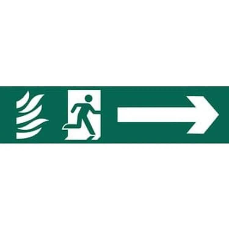 Draper Draper Running Man Arrow Right' Safety Sign Dr-73164