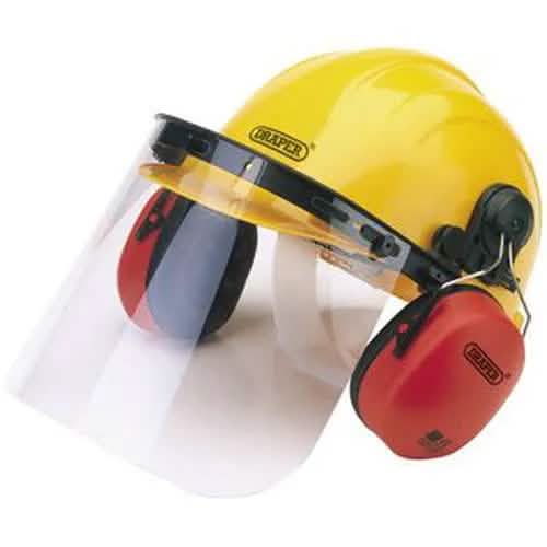 Draper Draper Safety Helmet With Ear Muffs And Visor Dr-69933