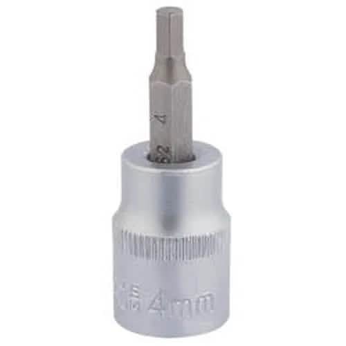 Draper Draper Socket With Hexagonal Bit, 3/8" Sq. Dr., 4Mm Dr-16282