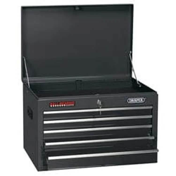 Draper Draper Tool Chest, 5 Drawer, 26", Black Dr-35737