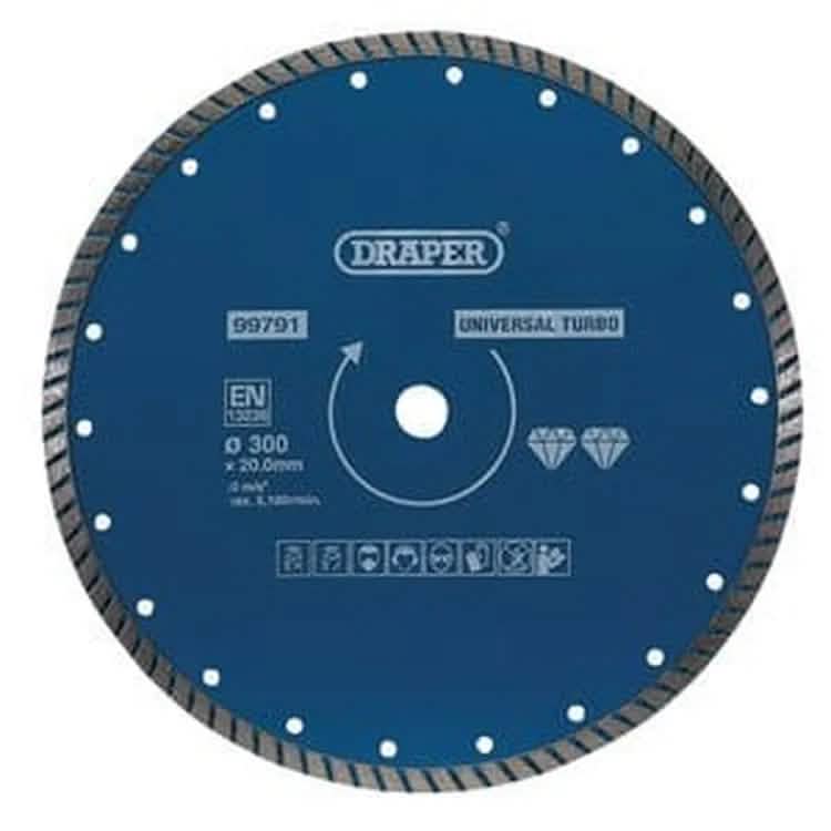 Draper Draper Turbo Diamond Blade, 300Mm Dr-99791