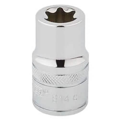 Draper Draper Tx-Star Socket, 1/2" Sq. Dr., E14 Dr-34285