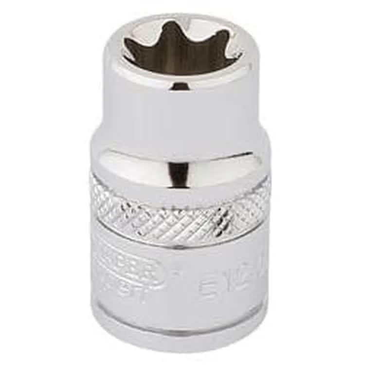 Draper Draper Tx-Star Socket, 3/8" Sq. Dr., E12 Dr-34187