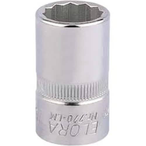 Draper Elora Elora Bi-Hexagon Socket, 1/2" Sq. Dr., 16Mm Dr-24616