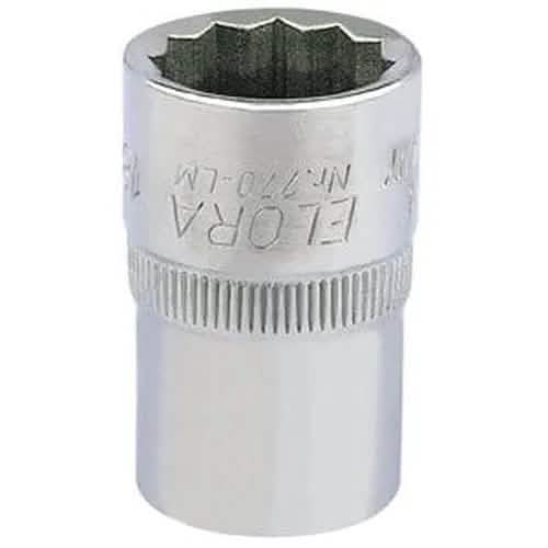 Draper Elora Elora Bi-Hexagon Socket, 1/2" Sq. Dr., 18Mm Dr-24632