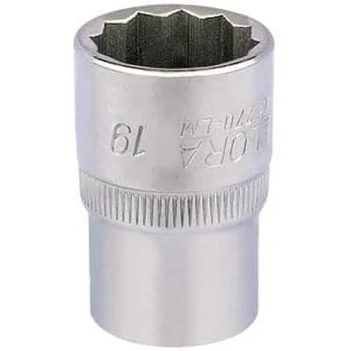 Draper Elora Elora Bi-Hexagon Socket, 1/2" Sq. Dr., 19Mm Dr-24640