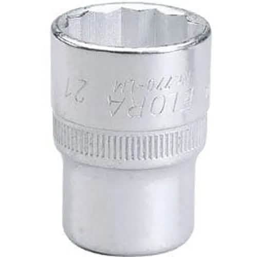 Draper Elora Elora Bi-Hexagon Socket, 1/2" Sq. Dr., 21Mm Dr-24666