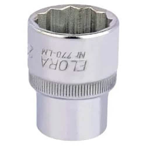 Draper Elora Elora Bi-Hexagon Socket, 1/2" Sq. Dr., 23Mm Dr-24682