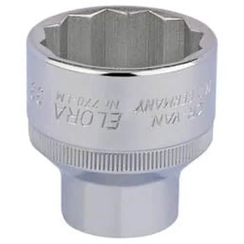 Draper Elora Elora Bi-Hexagon Socket, 1/2" Sq. Dr., 33Mm Dr-24773