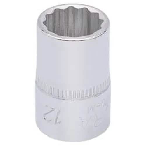 Draper Elora Elora Bi-Hexagon Socket, 3/8" Sq. Dr., 12Mm Dr-25888