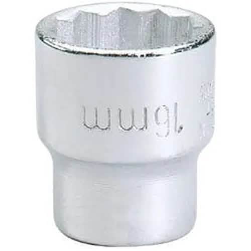 Draper Elora Elora Bi-Hexagon Socket, 3/8" Sq. Dr., 16Mm Dr-25929