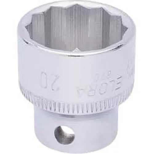 Draper Elora Elora Bi-Hexagon Socket, 3/8" Sq. Dr., 20Mm Dr-25961