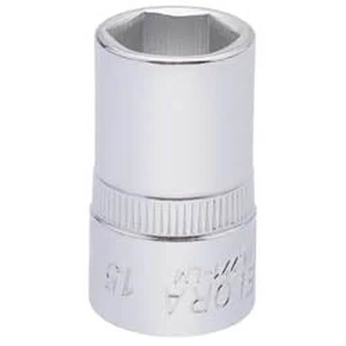 Draper Elora Elora Hexagon Socket, 1/2" Sq. Dr., 15Mm Dr-15304