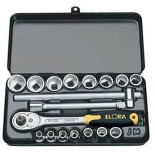 Draper Elora Elora Metric Socket Set, 3/8" Sq. Dr. (18 Piece) Dr-25932