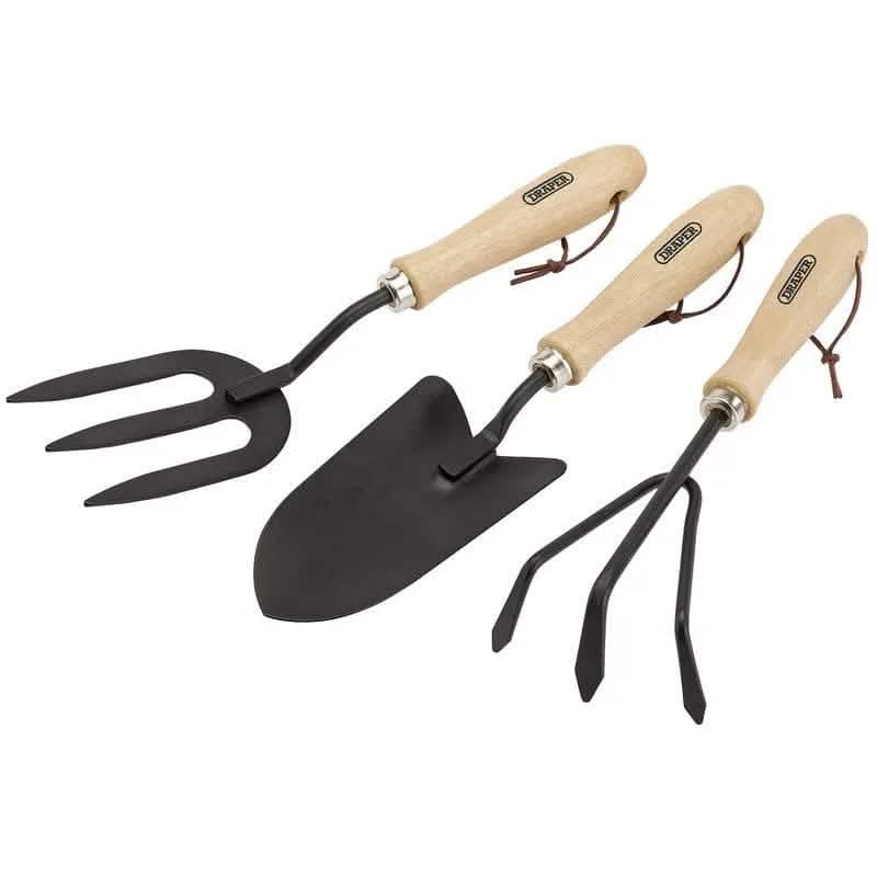 Draper Garden Hand Tools Draper Carbon Steel Hand Fork, Cultivator And Trowel With Hardwood Handles Dr-83993 30OFF