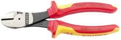 Draper-Knipex Knipex Knipex 74 08 180Uksbe Vde Fully Insulated High Leverage Diagonal Side Cutters, 180Mm Dr-31927