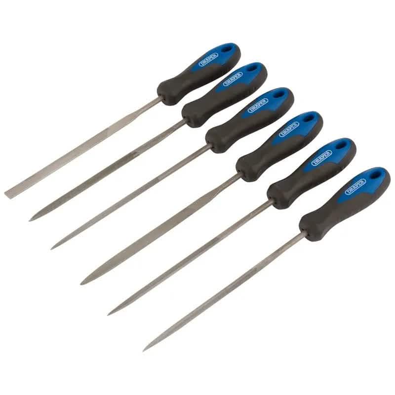 Draper Tool Files Draper Soft Grip Needle File Set 140mm (6 Piece) Dr-83982