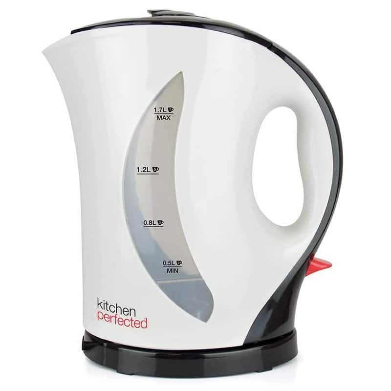 Cream 2200W Electric Cordless Kettle 1.7L Jug Fast Boil with Washable Filter