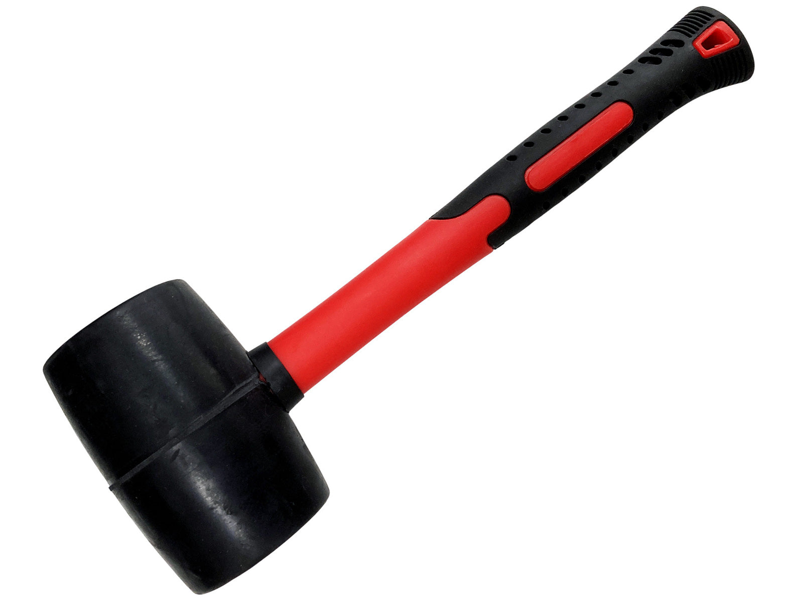 32oz Rubber Mallet Paving Hammer Fibreglass Shaft Soft Rubber Grip Camping DIY