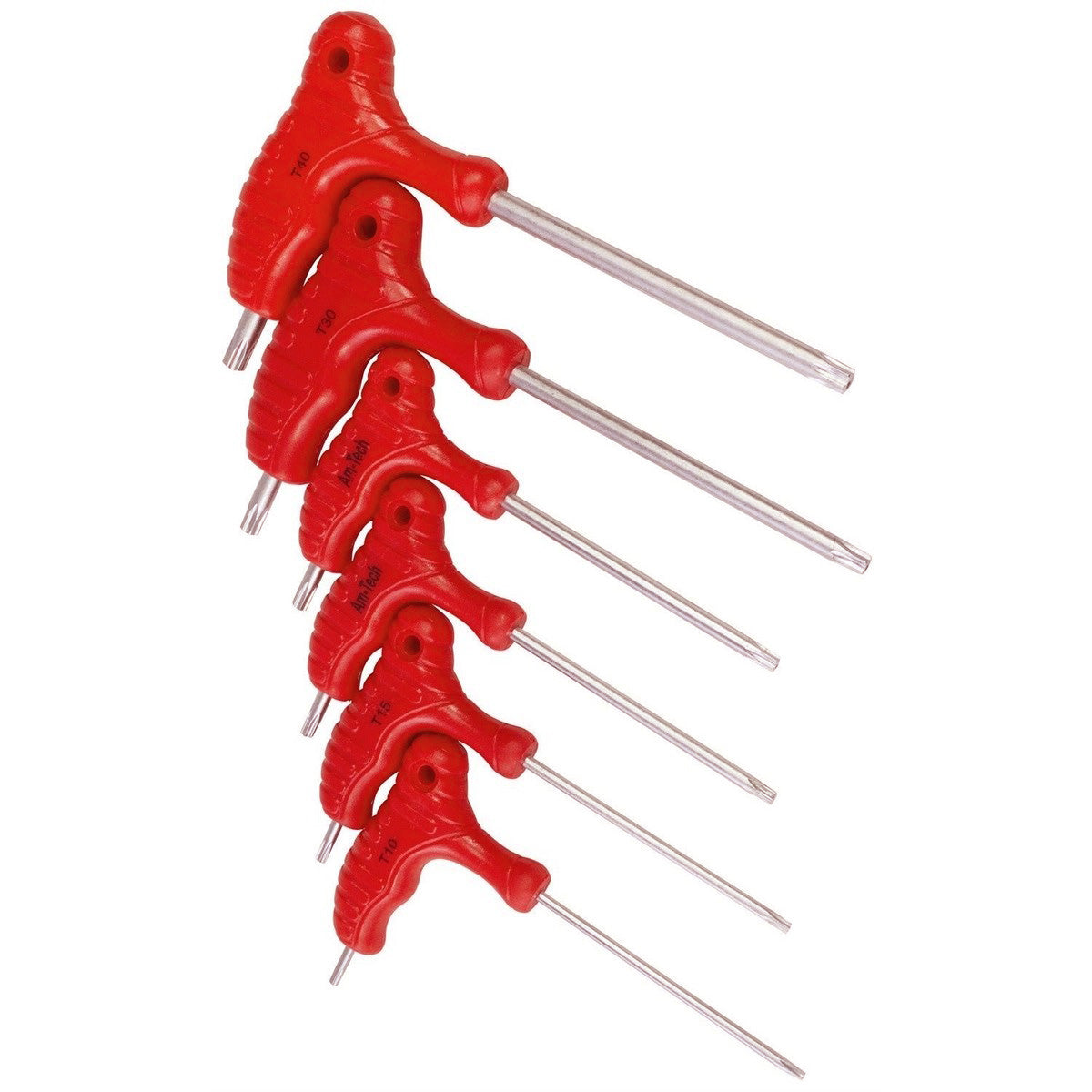 Amtech 6pc T-Handle Torx Key Wrenches Set | T10-T40 Chrome Vanadium Steel