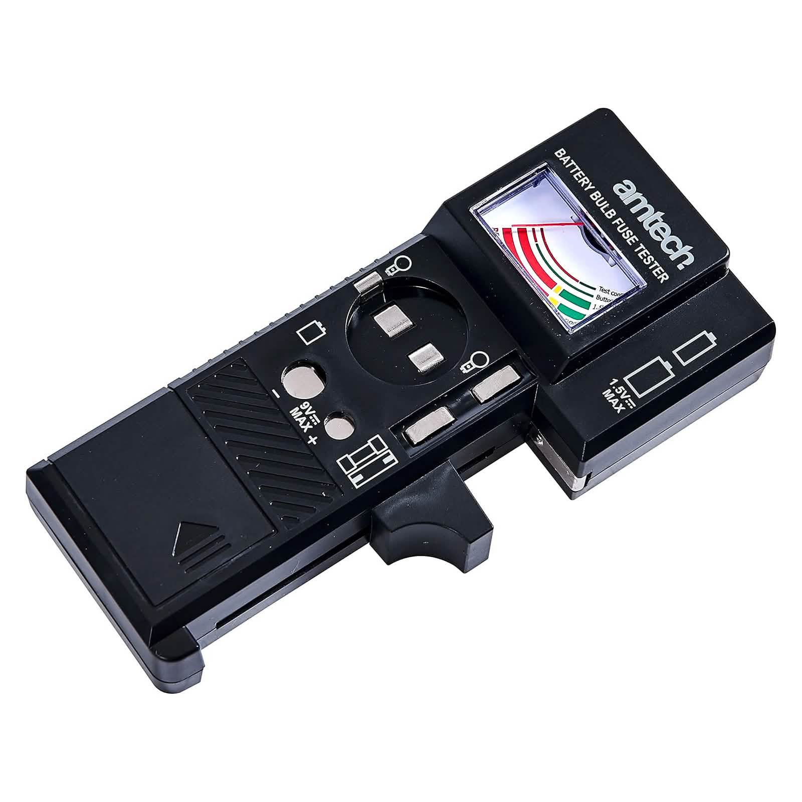 Amtech Battery Bulb and Fuse Tester | 3-in-1 Multi Function Analogue Voltage Checker