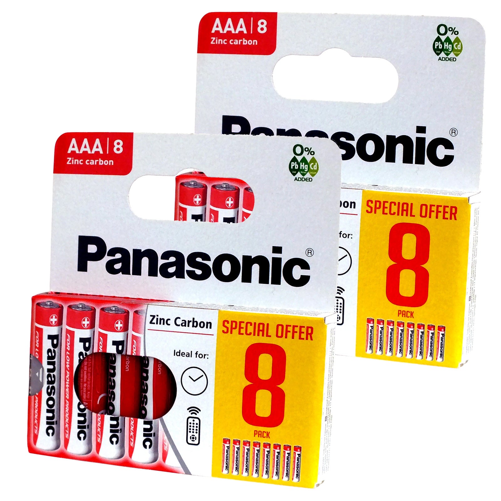 Panasonic AA & AAA Batteries 32 Pack 1.5V Zinc Carbon Long Expiry Date 2028