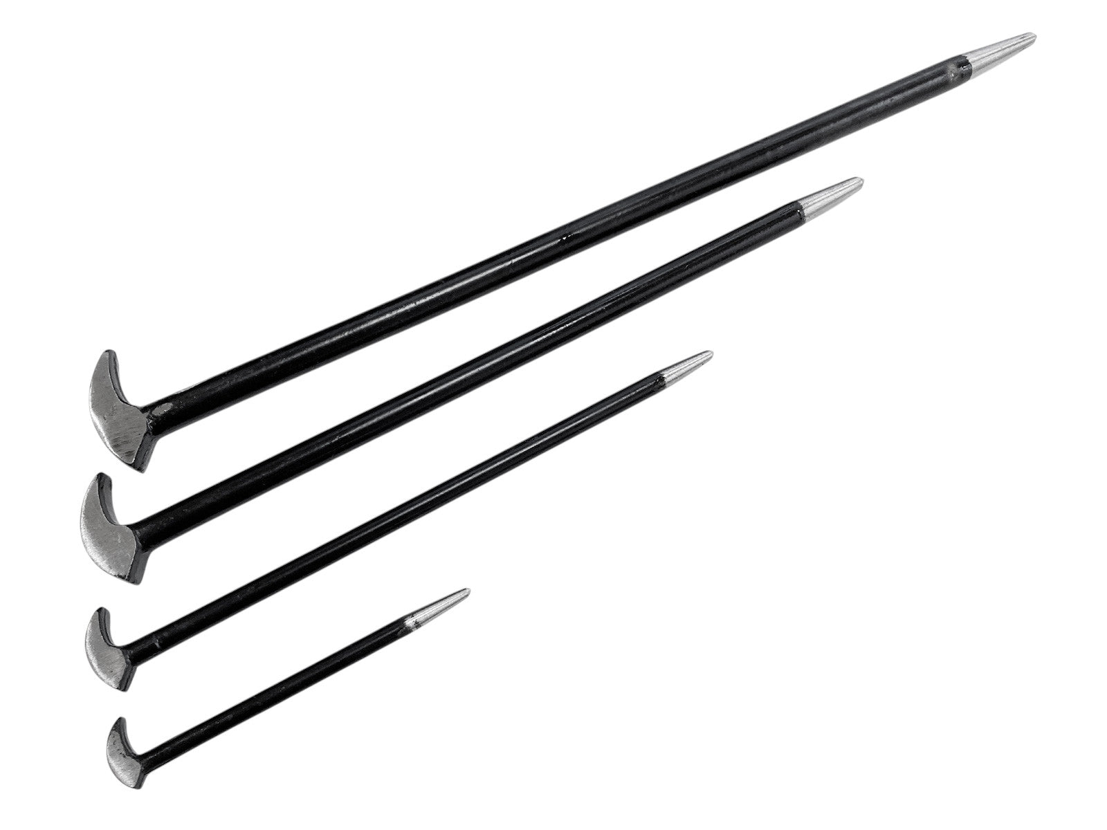 4pc Heel & Toe Pry Bars Set | Heavy Duty Wrecking Crowbars