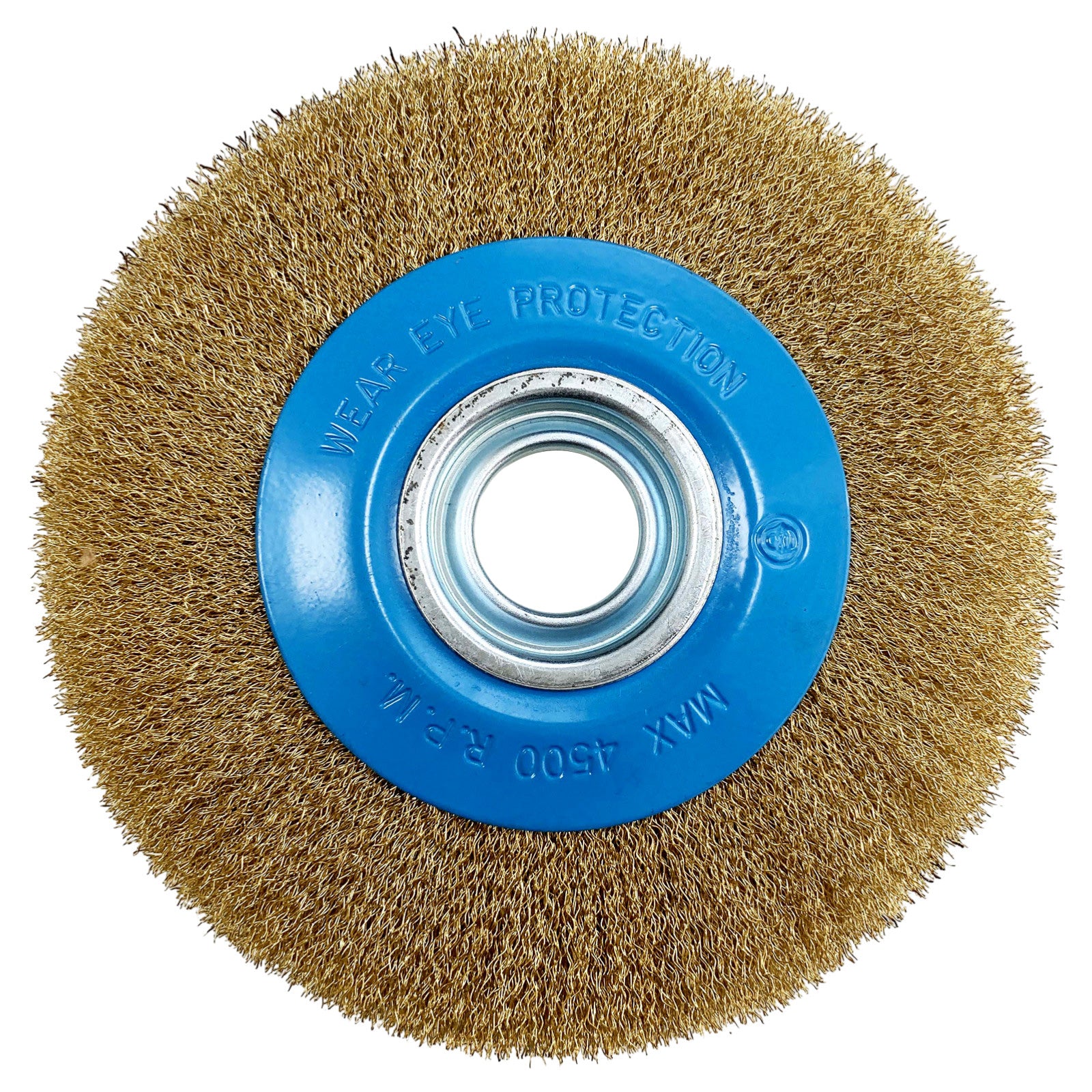 8" 200mm Wire Brush Wheel with Adoptor Rings for Bench Grinders | Grinding Deburring Paint Removal