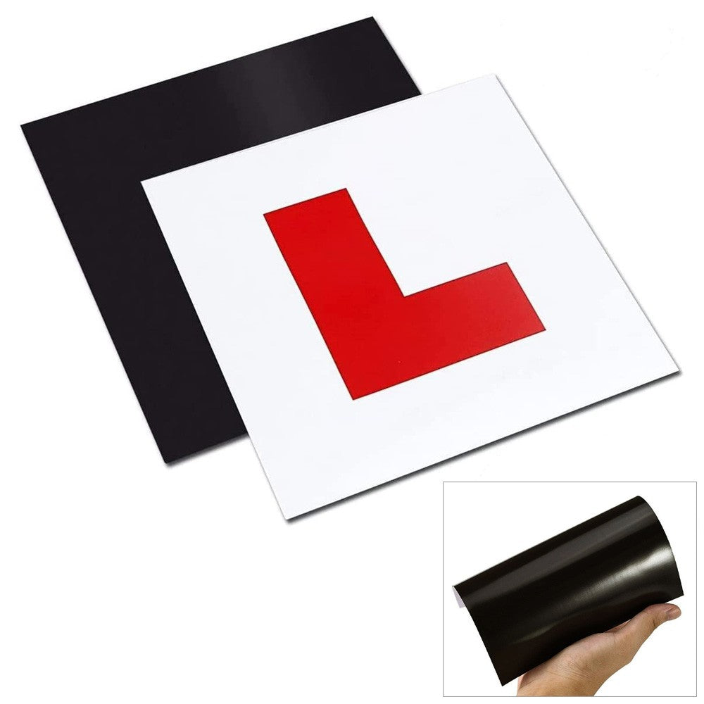 2 Pack Premium Fully Magnetic Learner Driver L Plates For Car Bike
