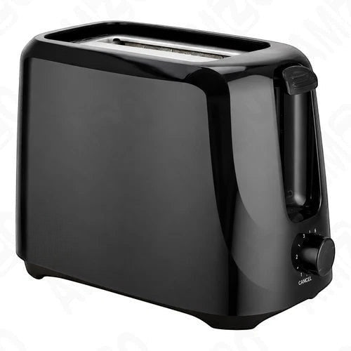 Elpine 2 Slice Toaster 700W Black Pop Up Bread Toaster 6 Browning Settings