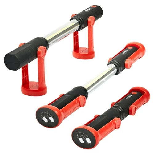 2pc Cordless LED Garage Inspection Lamp Worklight & Torch Set USB Rechargeable