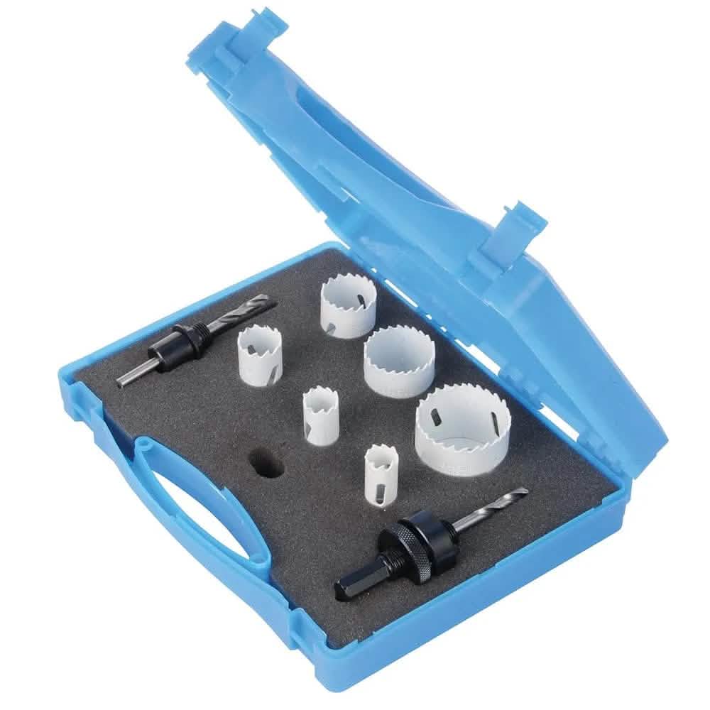 Silverline 18 - 51mm Dia Electricians Bi-Metal Holesaw Kit 9pce 273220