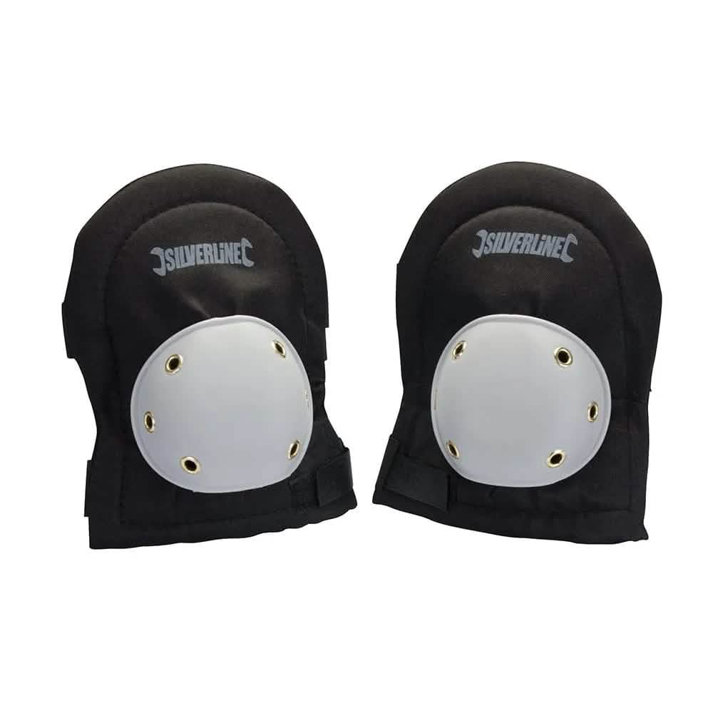 Silverline ONE SIZE HARD CAP PADDED ADJUSTABLE KNEE PADS 633596 SAFETY WORKWEAR