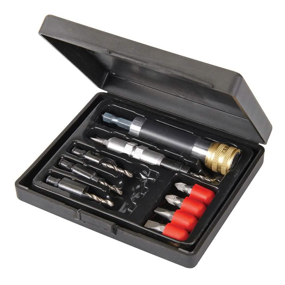 Silverline Silverline 11pc 1/4" Hex Dr Quick Flip Drilling Bits Driving Screwdriver Set