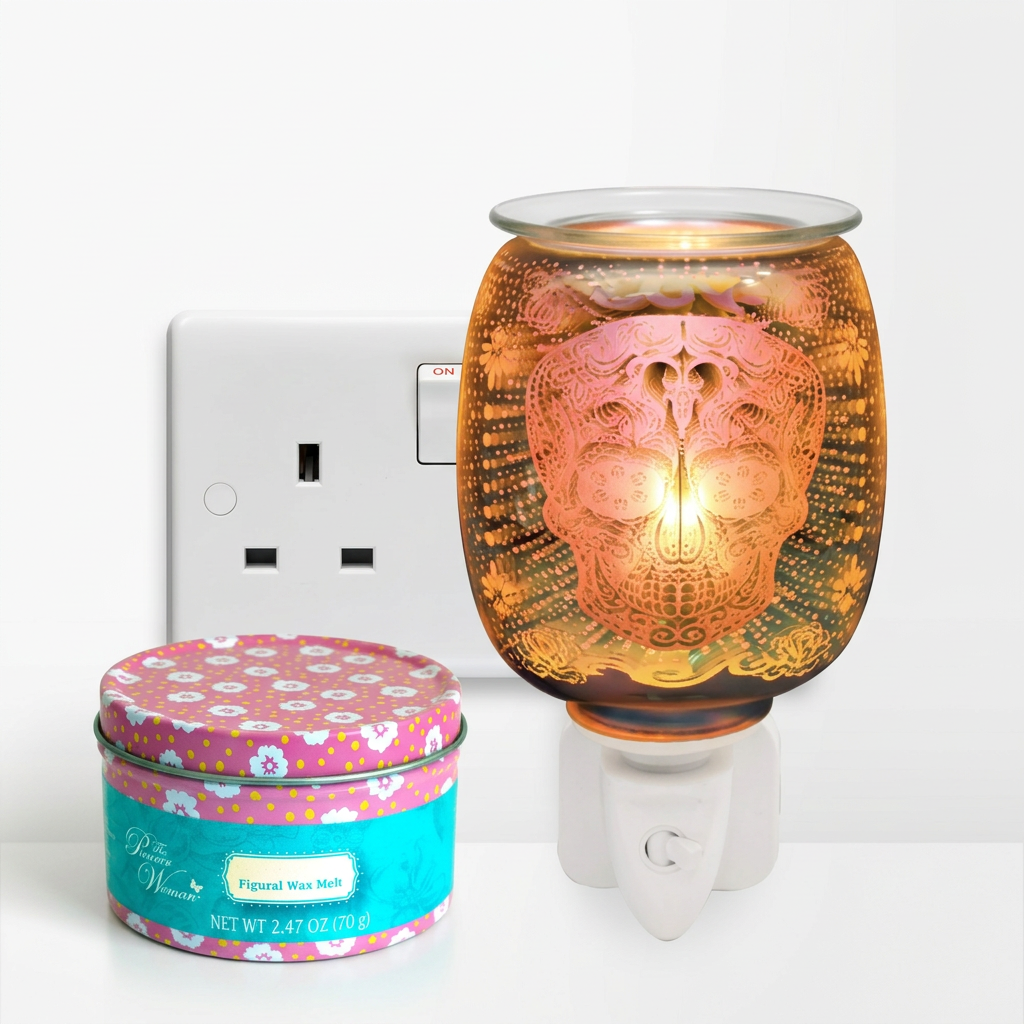 LP46791-TE electric wax warmer with wax-melt tin, view 1