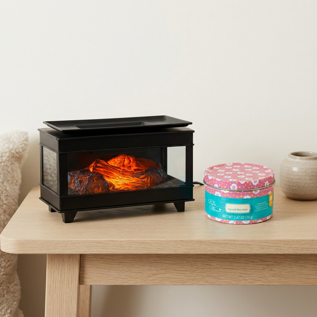 LP76243 electric wax warmer with wax-melt tin, view 2