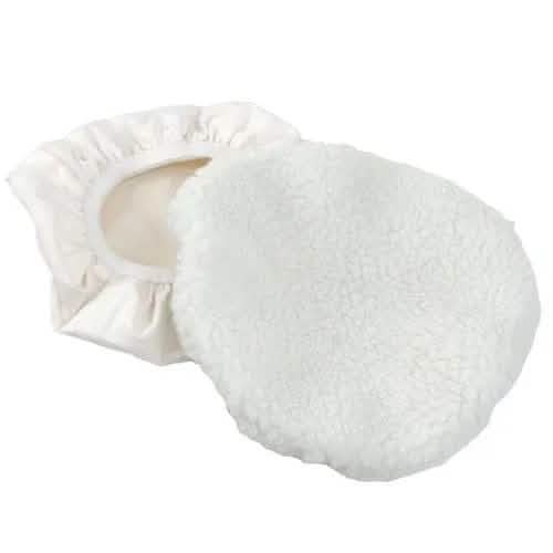 tooltime 2 PACK 240MM POLISHING BONNETS FOR POLISHER - FAUX LAMBSWOOL & TERRY TOWEL