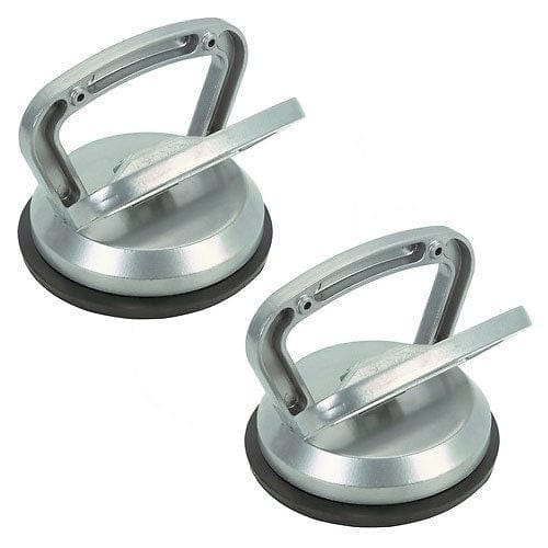 tooltime 2 X Expert Aluminium Rubber Suction Cup Glass Lifting Handle Lifter
