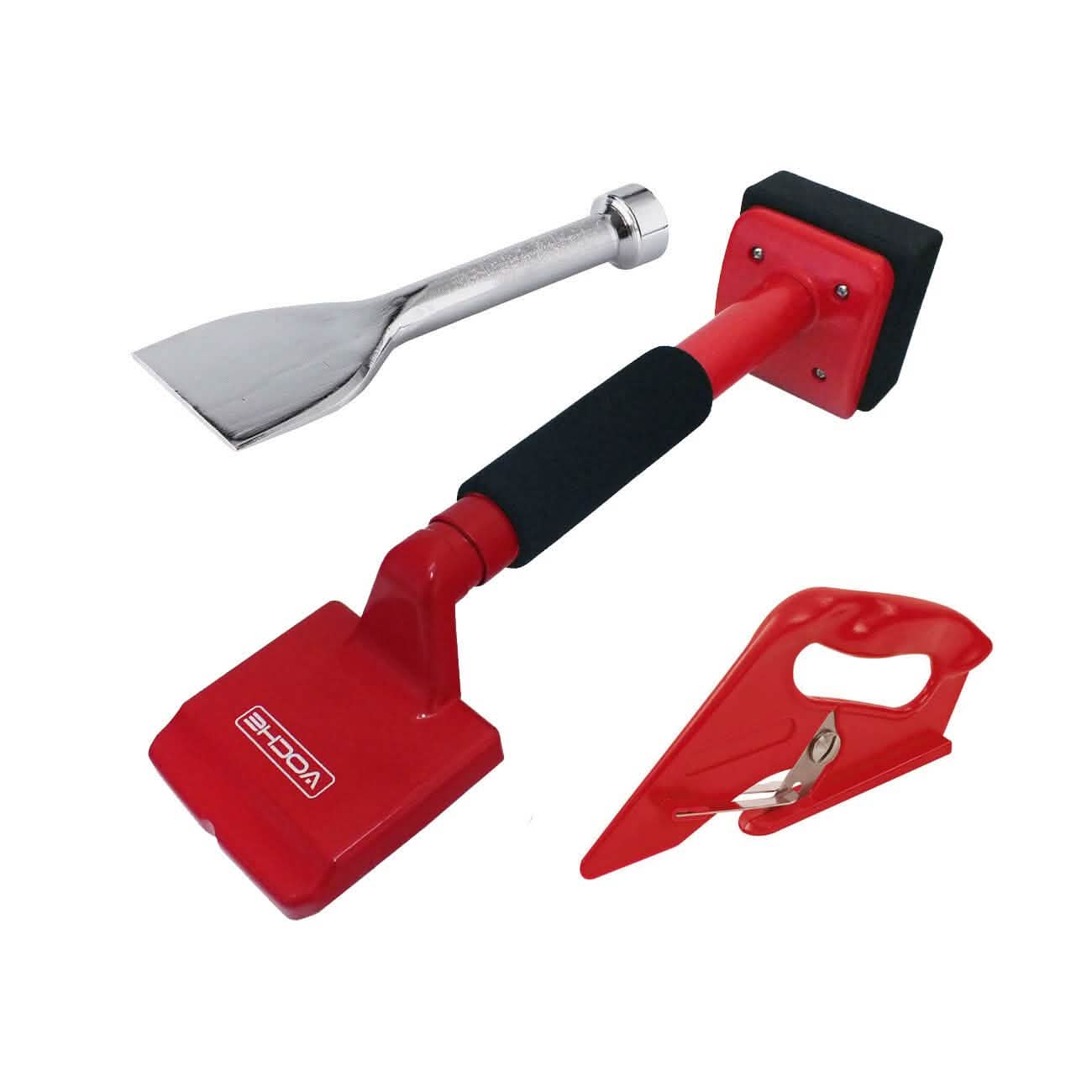 tooltime 3 Piece Carpet Fitting Tool Kit - Knee Kicker / Bolster / Cutter