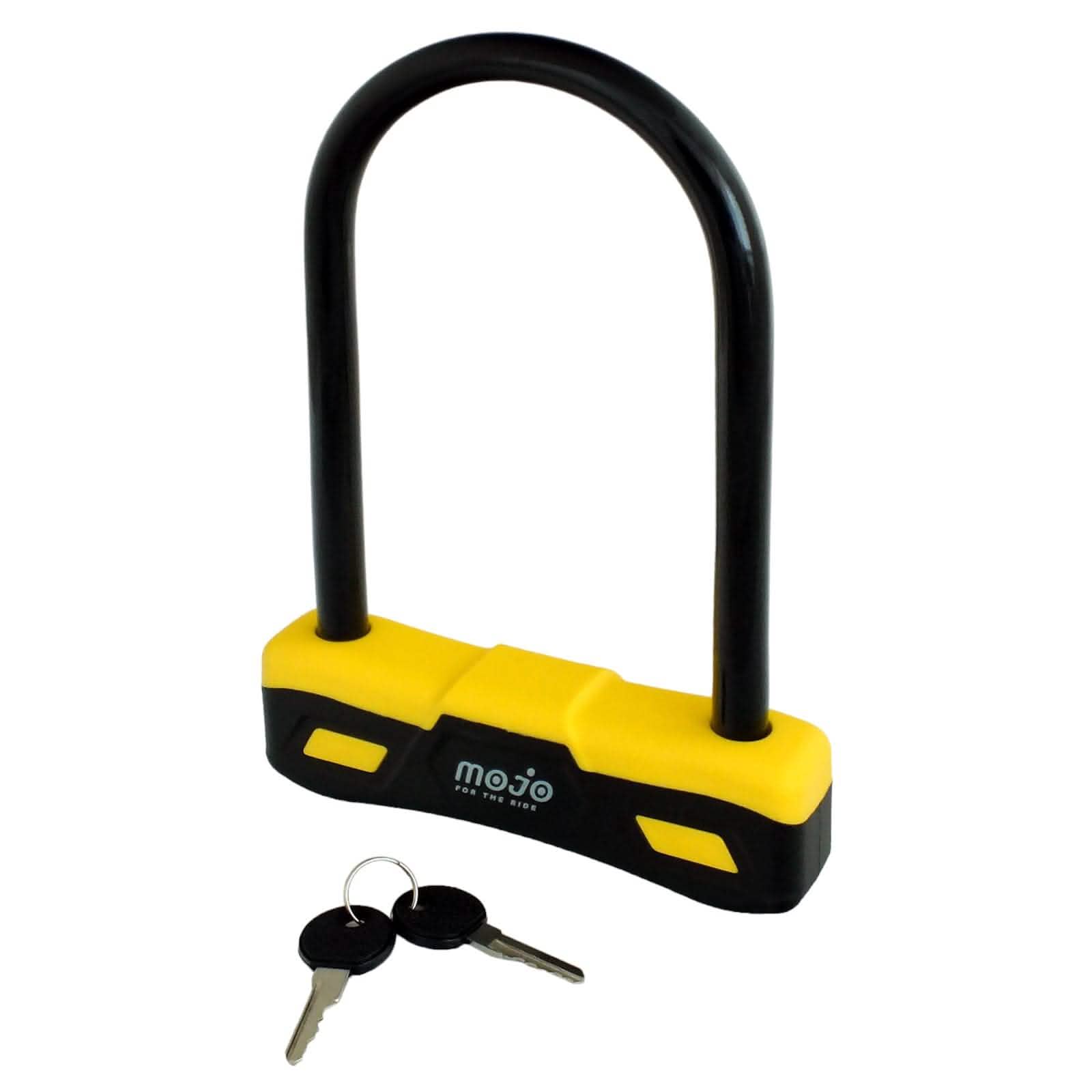 tooltime.co.uk D-Lock Heavy Duty D-Lock for Bikes Cycles Bicycles Motorbikes and Scooters with 2 Keys